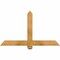 Ekena Millwork Eugene Rough Sawn Timber Gable Bracket, Western Red Cedar, 48"W x 28"H x 4"D x 4"F, 14/12 Pitch GBW048X28X0404EUG00RWR - alternate 1